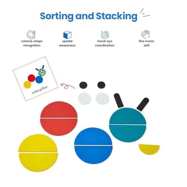 LiKee Open Ended Wooden Shape Puzzles with 36 Blocks and 60 Pattern Shapes for Toddlers 3+ Years Old, Montessori Toys Preschool Education Activity for Kids 4-8 Yrs - Image 2