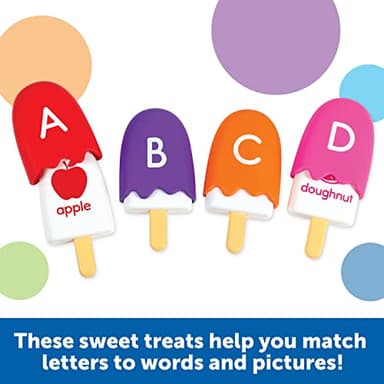 Learning Resources Mini ABC Pops – Alphabet Learning Toys, ABC Puzzle, Phonics Games for Toddlers, Fine Motor Toys, Play Food Set, Preschool Learning Activities, Sensory Bin Letters, Gifts for Kids - Image 2