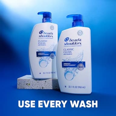 Head & Shoulders Classic Clean Dandruff Shampoo Twin Pack, Anti-Dandruff Daily Use, Paraben-Free, Color-Safe, 32.1 Fl Oz Each (Set of 2) - Image 7