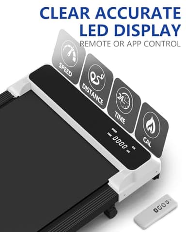 Walking Pad with Incline,2 in 1 Walking Pad Treadmill for Walking and Running, Under Desk Treadmill 5% Incline for Home/Office with LED Display - Image 8