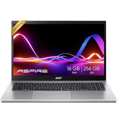 acer Aspire Premium Slim Laptop - 15.6" Full HD IPS 1080P Display - AMD Ryzen 3 7330U Quad-Core Processor - 16GB RAM - 256GB NVMe SSD - Webcam - Wi-Fi 6 - Windows 11 Pro - W/O Mouse - Image 1