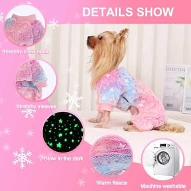 Dog Sweaters for Small Dogs Winter Pet Clothes Puppy Clothes Boy Girl Fleece Small Dog Pajamas Jumpsuits Doggie Outfits for Chihuahua Yorkie Cat Apparel - Image 5