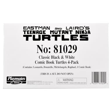 Teenage Mutant Ninja Turtles: Black and White Comic Book Figures with Comic Book by Playmates Toys - Image 9