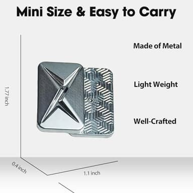 JUDIXY Lightning Infinite Fidget Slider Metal Magnetic Haptic Fidget Toys for Adults Anxiety/ADHD/Stress Relief - Image 3