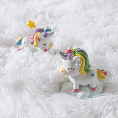 Awaytail Fluffy 6x9 Rug - Nursery Rugs for Bedroom - Height Pile 1.4" Plush Rug - Fuzzy Throw Rugs Carpet for Bedroom - White - Image 3