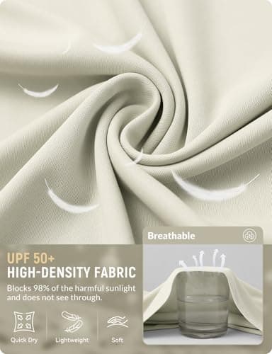 baleaf Women's SPF Sun Shirts UV Protection UPF 50+ Full Zip Jacket Lightweight Quick Dry Long Sleeve Clothing Raw Linen S - Image 5