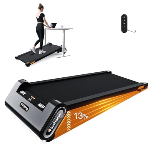 FINEHORSE Walking Pad Treadmill with Auto Incline, 6 in 1 Under Desk Treadmill, 6-Level Incline Treadmills, 2.5HP Portable Treadmills for Home with 330LBS Capacity, LED Display, Remote Control - Image 1