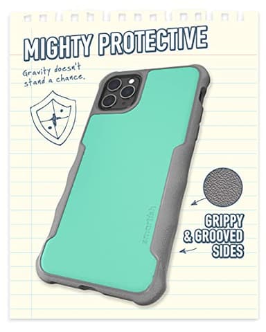 Smartish iPhone 11 Pro Max Armor Case - Gripzilla [Rugged + Protective] Slim Tough Grip Cover - Minty Fine - Image 3
