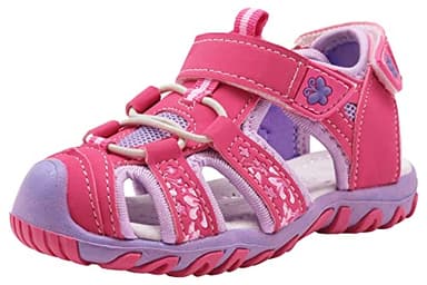 Apakowa Kid's Girl's Soft Sole Close Toe Sport Beach Sandals (Toddler/Little Kid) - Image 1