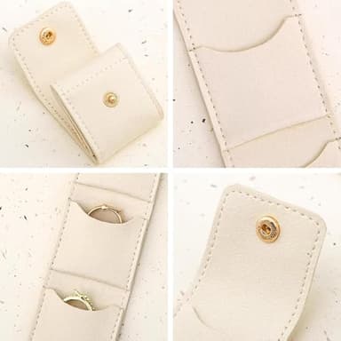 3 PCS Mini Travel Jewelry Bag, Travel Jewelry Roll Bag with Buckle,Foldable Portable Jewelry Organizers and Storage - Image 3