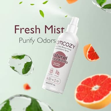 Momcozy Portable Breast Pump Cleaning Spray, Effective Milk Fat Removal & Residue-Free, Natural Grapefruit Scent, Pump Spray for Breast Pump or Accessories, and Other Baby Products, 8.5 Fl Oz - Image 7