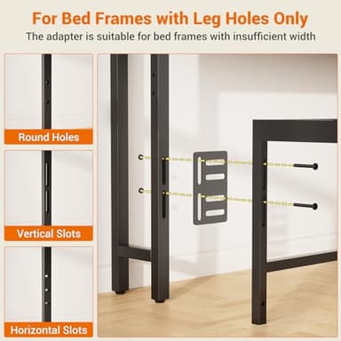 Aheaplus Headboard for Full Size Bed with Storage, Headboards with Outlets, USB Ports and LED Light, Full Size Head Board Only, Height Adjustable, Reversible, Sturdy and Stable Headboard, Black Oak - Image 7