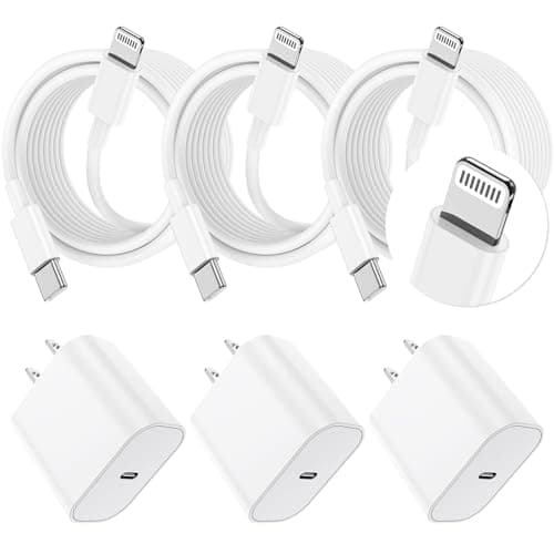 Essri i Phone Charger Fast Charging 10 FT, 3-Pack 20W PD USB C Charger Block with iPhone 14 13 Charging Cable 10 Foot, Compatible with iPhone 14 Pro/13Pro Max/12/11Pro/Mini - White - Image 1