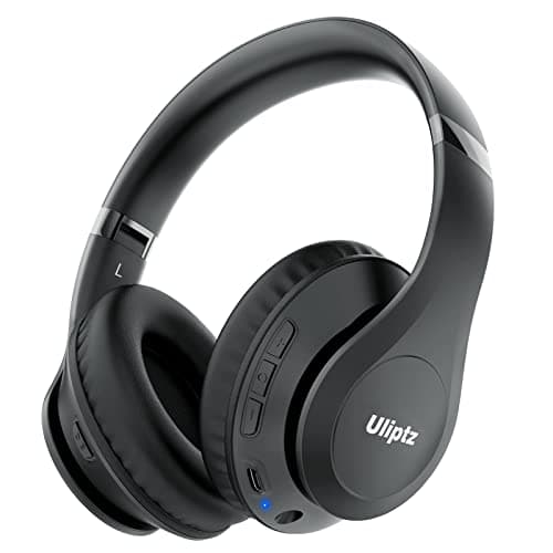 Uliptz Wireless Bluetooth Headphones, 65H Playtime, 6 EQ Sound Modes, HiFi Stereo Over Ear Headphones with Microphone, Foldable Lightweight Bluetooth 5.3 Headphone for Travel/Office/Cellphone/PC - Image 1