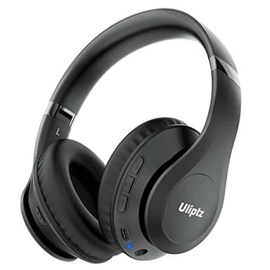 Uliptz Wireless Bluetooth Headphones, 65H Playtime, 6 EQ Sound Modes, HiFi Stereo Over Ear Headphones with Microphone, Foldable Lightweight Bluetooth 5.3 Headphone for Travel/Office/Cellphone/PC - Image 1