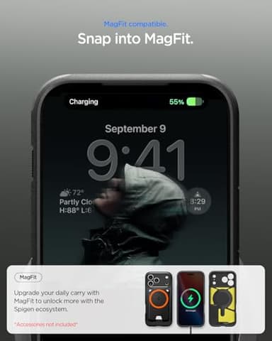 Spigen for iPhone 17 Pro Max Case, Tough Armor T MagFit [Camera Control Button] [Compatible with Magsafe] - Black - Image 7