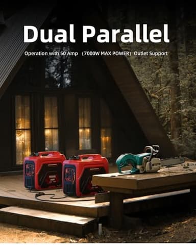 ERAYAK 4500W Portable Inverter Generator for Home Use, Super Quiet Small Generator for Camping Outdoor Emergency Power Backup, Gas Powered Engine, ECO Mode, EPA Compliant - Image 7