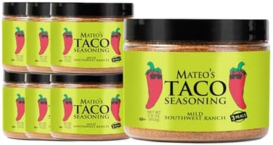 Mateo's Mild Southwest Ranch Taco Seasoning, 3.6 Ounce (Pack of 6) - Image 1