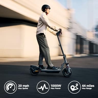 Segway Ninebot F3 Electric Scooter, 20 MPH w/ 44-Mile Range, 10" Tubeless Tires, Front Hydraulic & Rear Elastomer Suspension, UL2271/2272 Certified - Image 4