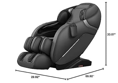 iRest SL Track Massage Chair Recliner, Full Body Massage Chair, Zero Gravity, Bluetooth Speaker, Airbags, Heating, 53.15" SL Track, Extendable Footrest and Foot Massage (Black) - Image 3