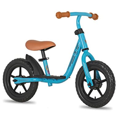 JOYSTAR 10 Inch Toddler Balance Bike 2 Year Old Push Bicycle with Footrest 10" Glider Bikes Toddler Bike Training Bicycle Birthday Gifts for 2-4 Boys Blue - Image 1