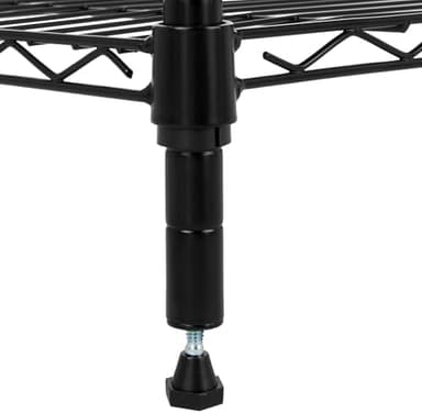 Amazon Basics 5-Shelf Adjustable Heavy Duty Steel Wire Rack Storage Shelving Organizer for Kitchen, Garage, 36" L x 14" W x 72" H, Black - Image 5