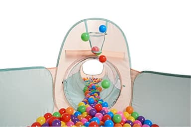 UTEX 3 in 1 Pop Up Play Tent with Tunnel, Ball Pit for Kids, Boys, Girls, Babies and Toddlers, Indoor/Outdoor Playhouse - Image 2