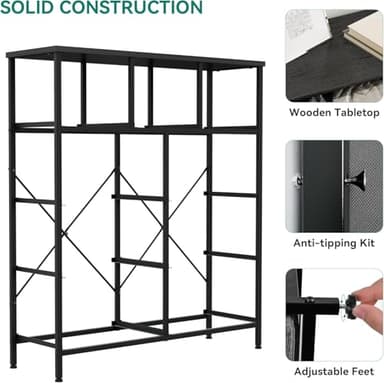 YITAHOME 9 Drawers Fabric Dresser - Storage Tower Organizer Unit for Living Room, Closets - Sturdy Steel Frame, Wooden Top & Easy Pull Fabric Bins - Image 6