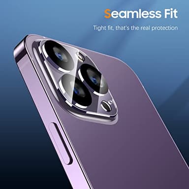UniqueMe [3 Pack Compatible for iPhone 14 Pro Max/iPhone 14 Pro Camera Lens Protector Tempered Glass,[Case Friendly][Scratch-Resistant][Night Shooting Mode] - Clear - Image 6