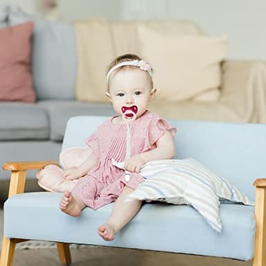 Duludulu 7 Pcs Braided Pacifier Clip, Pacifier Clips for Boys & Baby Girls, Pacifier Holder Clip Binky Clips - Image 6