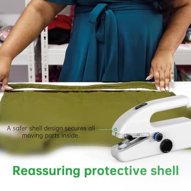 Unique sewing experience: Handheld sewing machine with storage box, portable package,mini sewing machine for travel, including various accessories and tools - Image 6