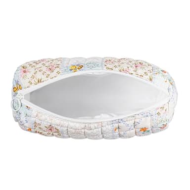 uekeboag Quilted Cotton Makeup Bag,Coquette Quilted Toiletry Bag for Women and Girls,Floral Coquette Pouch,Cute Kawaii Travel Cosmetic Bags(White Bear) - Image 4