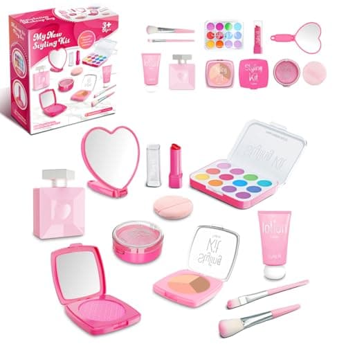 Fake Makeup Kits for Girls Toys 3 4 5 Years Old, Pretend Makeup Toys for Girls Birthday Gifts 3-5 Years Old - Image 1