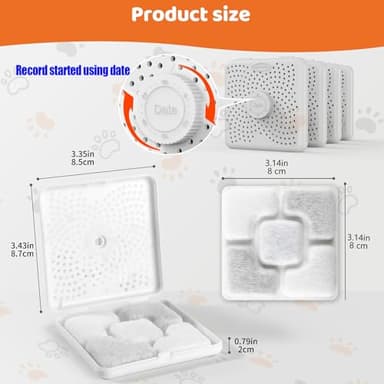 KuangBiao 4-Pack Desiccant Bags for Pet Food Storage & Automatic Feeders | Moisture Absorbers with Holder Case & Sticker | Keep Dry, Fresh - Image 2