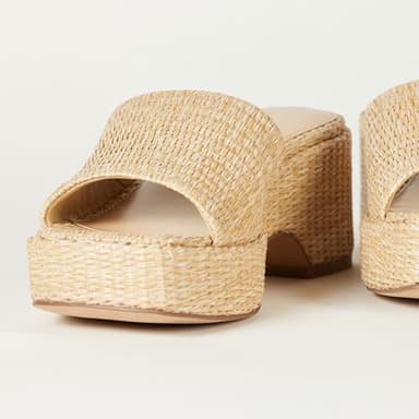 The Drop Women's Bertina Platform Slide, Natural Raffia, 9 - Image 7