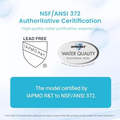 AQUA CREST NSF/ANSI 53 Certified 6-Stage Replacement Water Filters, Replacement for ZR-017 Pitcher Filters and Dispenser Filters, Reduce TDS, Lead, PFOA/PFOS, Chlorine, Bad Taste and Odor,4Packs - Image 2