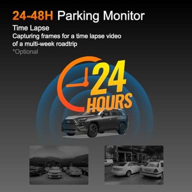 Dash Cam,1080P Front Dashcams, Dash Camera for Cars, Car Camera Built-in WiFi, Night Vision, App Control, 24H Parking Monitor, Loop Recording, WDR, G-Sensor, 170°Wide Angle with Free 64G Card - Image 7