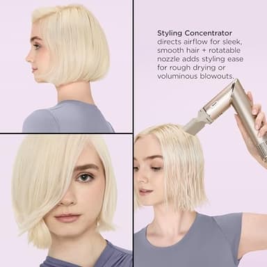 Shark HD435 FlexStyle Air Styling & Drying System, Powerful Hair Blow Dryer & Multi-Styler with Auto-Wrap Curlers, Curl-Defining Diffuser, Oval Brush, & Concentrator Attachment, Stone - Image 7