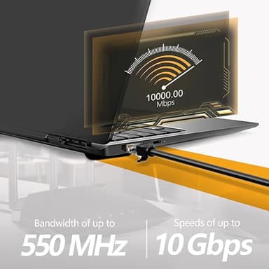 Ethernet Cable 50ft For Cat6/Cat5E, 40Gbps Support Cat8/Cat7, 24AWG Network Cable Indoor&Outdoor, Direct Burial Waterproof & UV Resistant, High Speed Snagless RJ45 LAN Cord -POE/Modem/Router, Black - Image 3