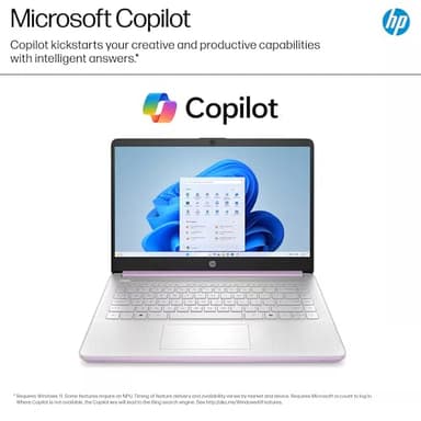 HP 14" Laptop 2025 Business Student Slim Computer, Lifetime MS Office, Copilot AI, Quad-Core Intel CPU, 16GB RAM, 628GB Storage (128GB UFS+500GB Ext), MarxsolAccessory, Wi-Fi 6, Win 11 Pro, Lavender - Image 5
