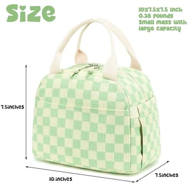 Bluboon Lunch Box for Women men Insulated Cute Corduroy Lunch bag, Reusable Cooler Bag for Work, Picnic, Travel - Image 2