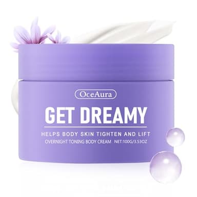 Hrtovy Get Dreamy Overnight Toning Whip, Overnight Toning Body Firming Cream, Body Firming Whip That Works While You Sleep, Suitable for All Skin Types - 3.53floz - Image 1
