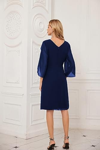 GRACE KARIN Summer Dresses for Women Trendy Cocktail Dress Navy 14 - Image 5