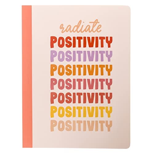 Graphique Positivity Dotted Grid Notebook | 120 Pages for Writing | Premium Paper | Journal | Diary | Lists | Project Planner | Notepad | Bookbinding Tape Edge | 7.5” x 9.75” - Image 1