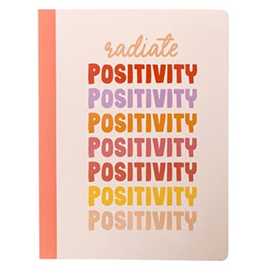 Graphique Positivity Dotted Grid Notebook | 120 Pages for Writing | Premium Paper | Journal | Diary | Lists | Project Planner | Notepad | Bookbinding Tape Edge | 7.5” x 9.75” - Image 1