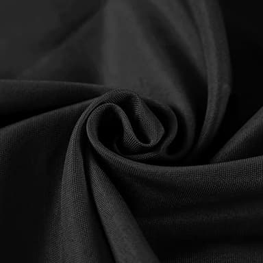 Fokitut 2 Pack Waterproof Round Tablecloth, 132 Inch, Stain Resistant and Wrinkle Polyester Table Cloth, Fabric Table Cover for Kitchen Dining, Wedding, Party, Holiday Dinner-Black - Image 4