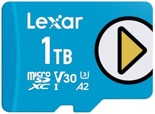 Lexar 1TB Play Blue Micro SD Card, UHS-I, C10, U3, V30, A2, 4K, Up to 160MB/s microSDXC Memory Card, Expanded Storage for Nintendo-Switch 1, Gaming Devices, Smartphones, Tablets (LMSPLBL001T-BNNNU) - Image 1