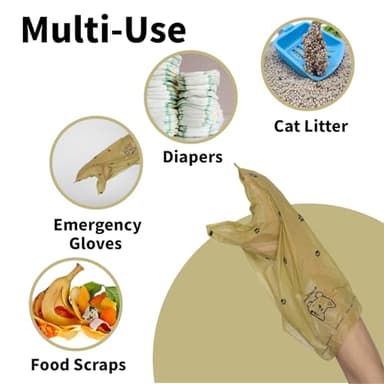 Lesibag Scented Dog Poop Bags With Dispenser, Strong and Leak-proof Waste Bags for Pets, 870 Count (58 Packs of 15), 13 Inch x 9 Inch (Khaki) - Image 5