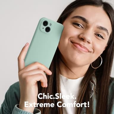 SuydanBox Magnetic for iPhone 15 Case, Compatible with MagSafe, [Screen Protector + Full Camera Protection], Silicone Shockproof Anti-Scratch Protective Phone Case for iPhone 15 6.1", Mint - Image 7