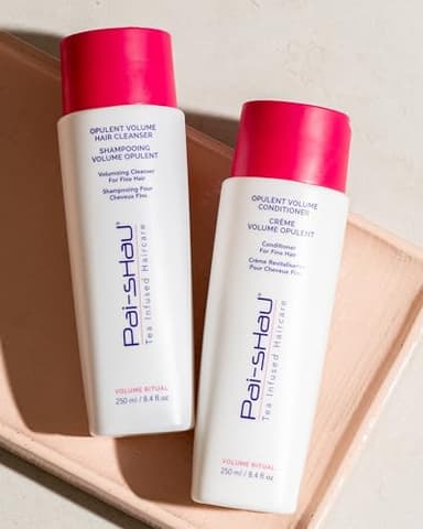 Pai-Shau Opulent Volume Cleanser and Conditioner Duo Set - Volumizing Cleanser and Conditioner for Thin Hair - Provides Improved Volume and Hydration - Shampoo for Women - 8.4 Fl Oz each - Image 5